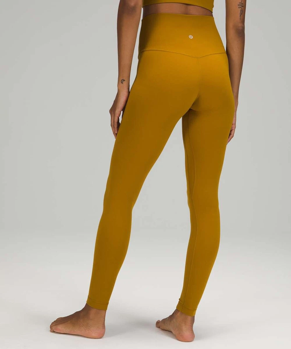 NWT Lululemon Align High Rise Pant 28” Nulu Gold Spice GLSC Size