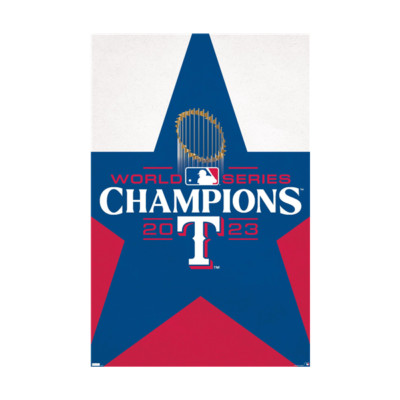 TEXAS RANGERS - 2023 WORLD SERIES CHAMPIONS POSTER - 22x34 - 23442