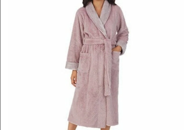 Carole Hochman Ladies Plush Wrap Robe PINK Women s Size