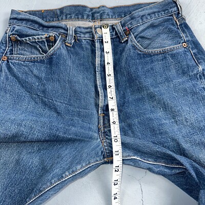 Levis 501 VTG 70s SS Redline Selvedge Jeans XX Med Wash 34x29 Act