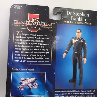 Babylon 5 Dr Stephen Franklin With Earth Science Vessel Collectible Figures 1997