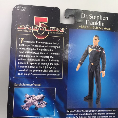 Babylon 5 Dr Stephen Franklin With Earth Science Vessel Collectible