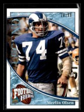 2009 Upper Deck Heroes Merlin Olsen Blue /99 #216 Los Angeles Rams UX207
