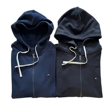 NWT Tommy Hilfiger Men's Regular Fit Essential Full Zip Fleece Hoodie Sweatshirt