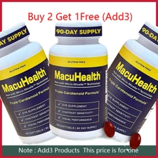 Macuhealth Triple Carotenoid Formula - Eye Vitamins for Adults - 90 Softgels