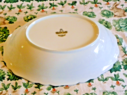 SILVER SONATA by HARMONY HOUSE FINE CHINA, JAPAN ~ 10" Oval Vegetable Bowl - Picture 7 of 8