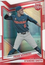 2022 Elite Extra Edition Parallel Prime Numbers C Red DC D'ANDRE SMITH /174 Mets