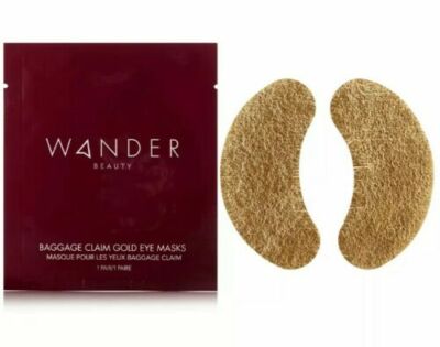 Wander Beauty Baggage Claim Gold Eye Mask 1 Pair For Dark Circles & Fine Lines