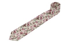 Rose Floral Tie - Neck Tie - New, Flower Tie