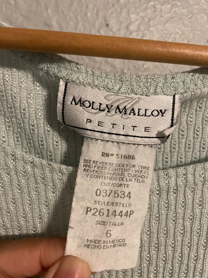 Vestido vintage para mujer talla 6 pequeño verde floral sin mangas Cottagecore años 90 LEER Foto 2 de 4