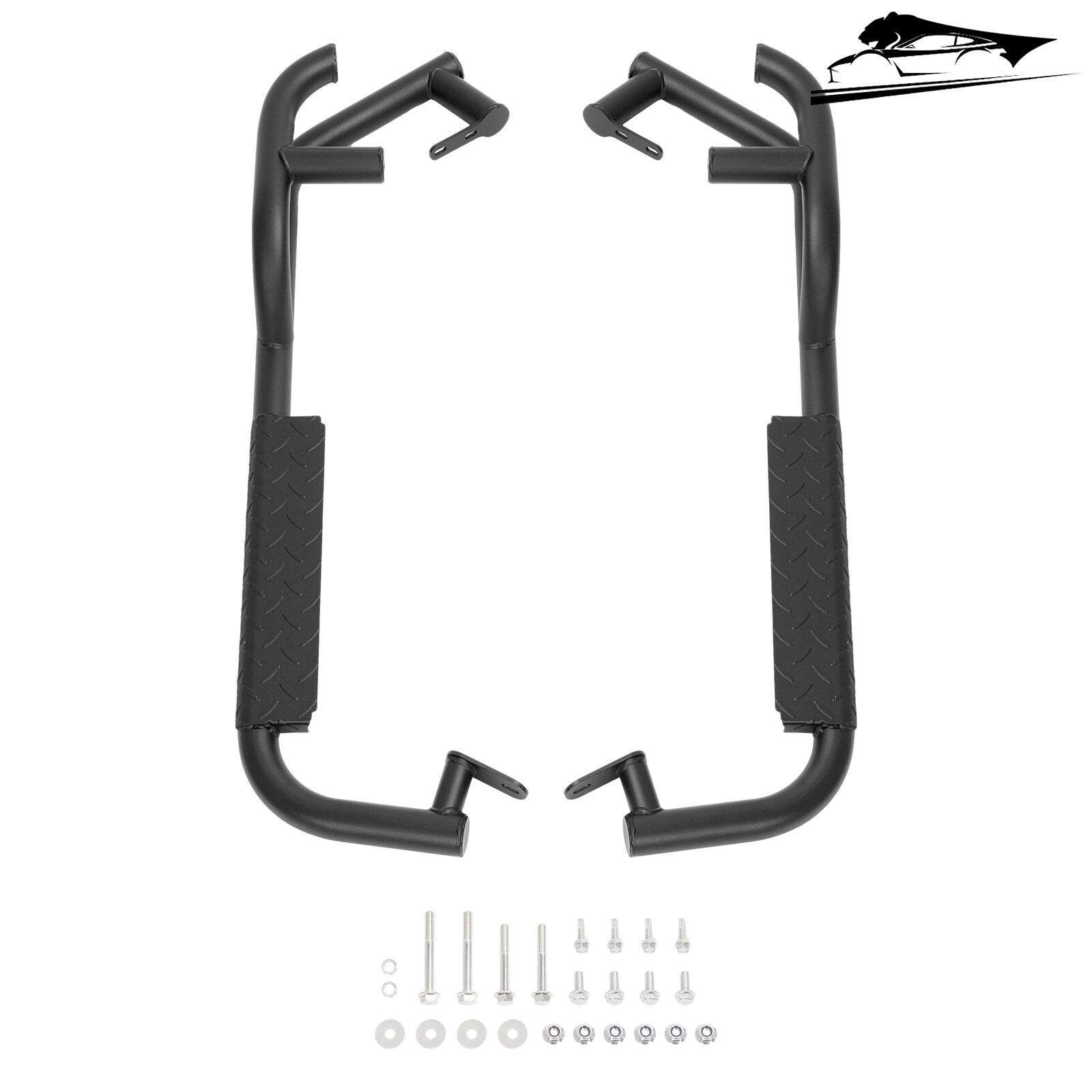 Heavy-Duty Steel Nerf Bars for Can-Am Defender HD5 HD8 HD10 2 Door 2016-up