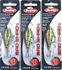 (3) Berkley 1/4 Oz 2 Bad Shad 5 Rattle Crankb...