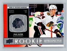2021-22 UD Series 1 Rookie Retrospective  #RR-11 Pius Suter Chicago Blackhawks
