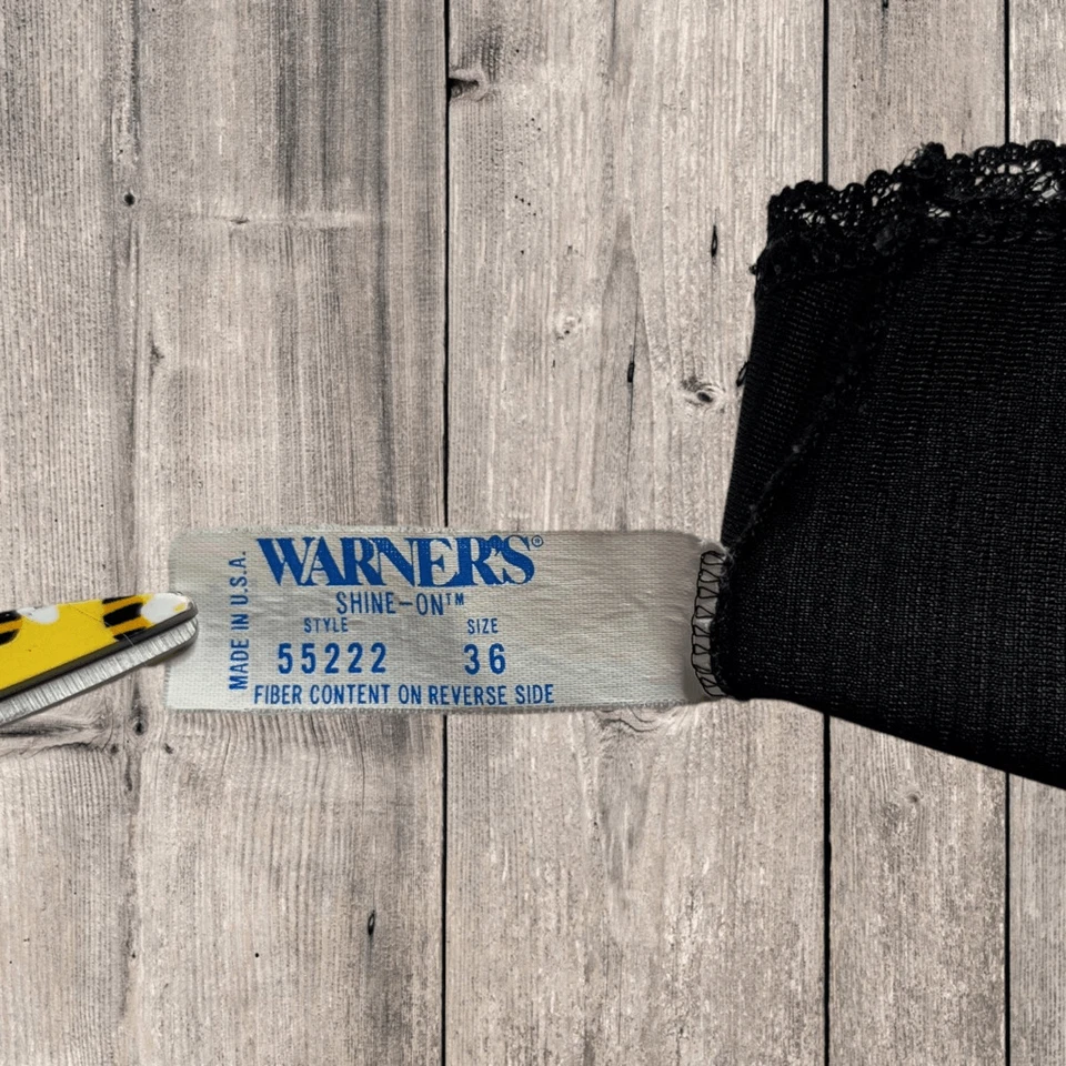 Top camisola de encaje con correa ancha para el hombro Warner's para mujer talla 36 en muy buen estado Foto 3 de 4