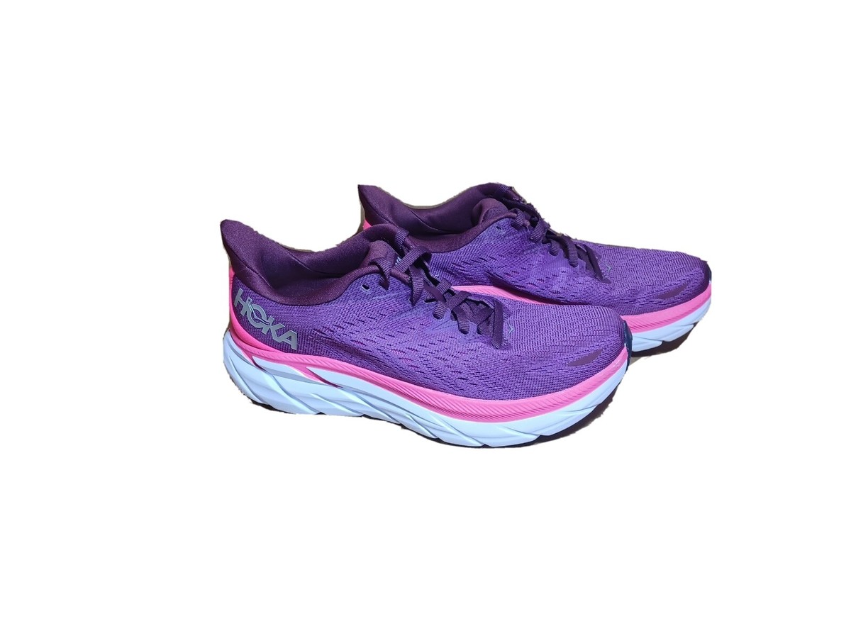 Hoka One Clifton 8 Women's sz6B Running Shoes Grape Wine Hoka One Clifton 8 Women's sz6B Running Shoes Grape Wine