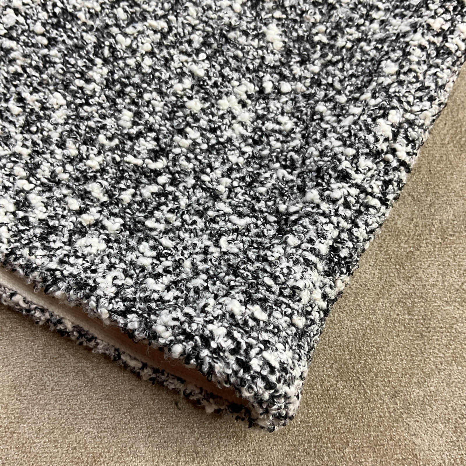 Tory Burch Tweed Pencil Skirt Black Truffle Elastic Waist Knit Women Sz XL NWT thumbnail 9