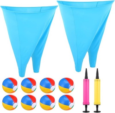 12PCS Granny Pants Yard Game Set - Giant Outdoor Party Game with 2 Big Pants,...
