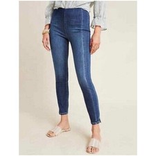 Anthropologie Pilcro Women  s High Rise Denim Legging Jeans Medium Wash Denim