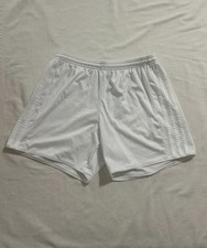 2010s y2k vtg Adidas white shorts with black logo