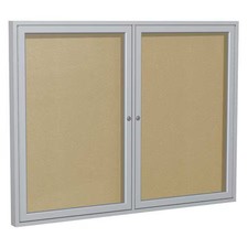 Ghent Pa23660vx-181 Enclosed Outdoor Bulletin Board 60X36", Vinyl