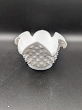 Vintage Fenton Milk Glass Bon Bon Bowl Dish