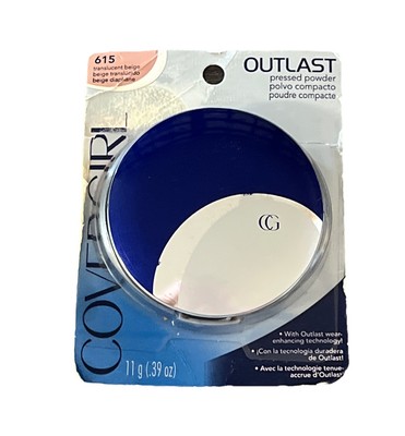 Covergirl Outlast Pressed Powder, 615 Translucent Beige - Oil-Free