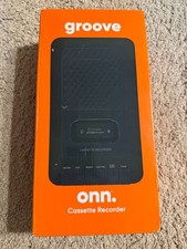 NEW IN BOX ONN Groove Cassette Recorder Black 100008728 
