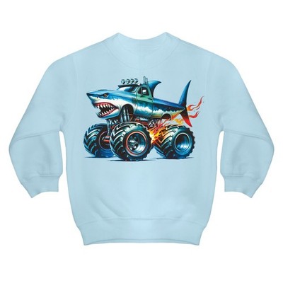 Kinder Junge Pullover Monstertruck Hai shark monster sweatshirts Größe 98 - 164