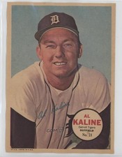 1967 Topps Poster Inserts Al Kaline #21 HOF 2u3