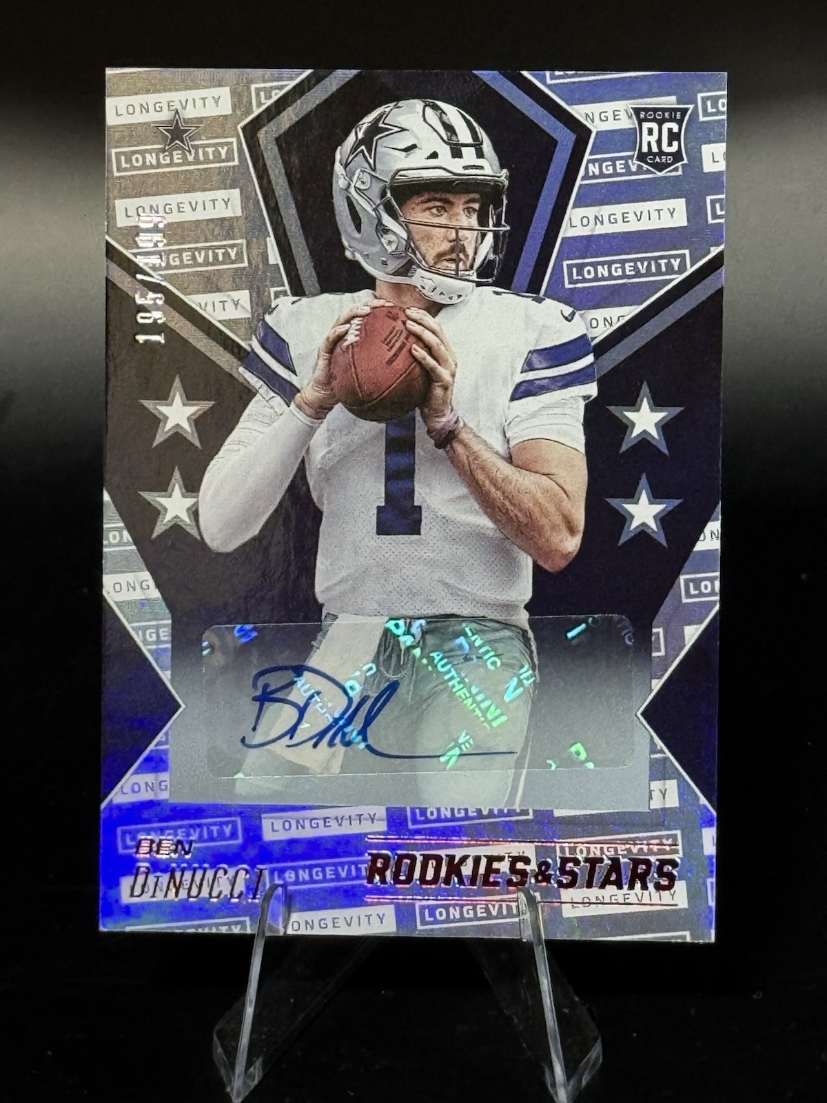 Ben DiNucci Panini Rookies & Stars #153 Longevity Signature