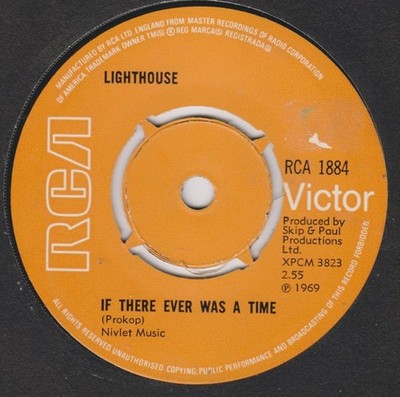 Lighthouse - If There Ever Was A Time - Used Vinyl Record 7 - G8100z