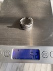 Vintage Sterling Silver 925 Designer HAN & CZ Ring Sz 8 Gram 5.2 — photo 5