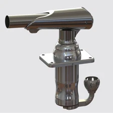 Chrome Stainless Steel/Aluminum Fishing Outrigger Mount w/Mounting Base