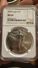 2020 $1 American Silver Eagle MS69