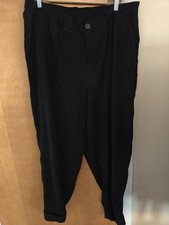 A New Day Womens High-Rise Straight Leg Cuffed Cuff Ankle Pants Black Size 17