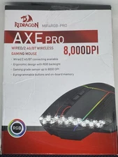 REDRAGON Axe M814 Programmable Wireless Gaming Mouse, with RGB streaming