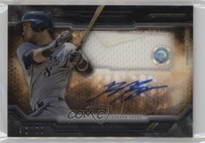 2015 Topps Strata Clearly Authentic Relics Black 40/50 Ryan Braun Auto q3x