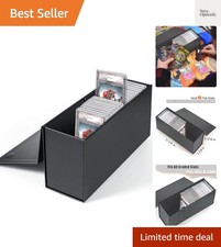 Card Storage Box for Trading Cards Holds PSA Graded Slabs 2 Pack