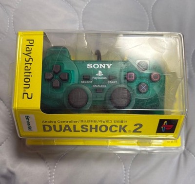 Offizieller OEM PlayStation 2 Smaragdgrün Klar Dualshock Controller NEU...