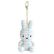Miffy Plush Doll Keychain 11cm 4.33in Cream Check Bag Charm Official Licensed