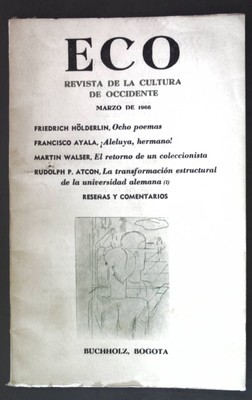 El retorno de un coleccionista; in: ECO, Revista de la Cultura de Occidente, Mar