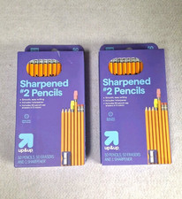 Lot of 2 Sharpened 2 HB Pencils 100 Count with Cap Erasers  Sharpener School