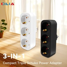 1 Stück Mehrfachstecker ver Doppelstecker Multisteckdose 2fach Steckdosenadapter