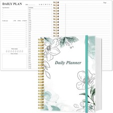 Daily Planner Undated - 8.5" x 11" To Do List Notebook Hourly Schedules, 150 She