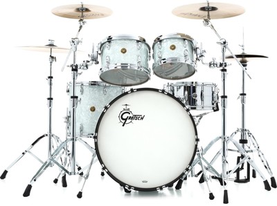Gretsch Drums USA Custom GRKT-E6246 4-piece Shell Pack - 60s White Marine Pearl