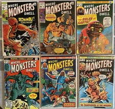 Where Monsters Dwell Bronze Age Mid to Low Grade Lot Of 6 (7,10,25,28,29,38)