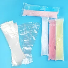 150 Disposable Popsicle Mold Bags, 11" x 2" BPA-Free Freezer Tubes