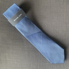 Michael Kors Men's Neck Tie Dorset Mini Light Blue Silk Blend MSRP 69.50