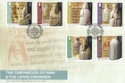 2013 Isle of Man The Chronicles of Mann and the Lewis Chessmen First Day Cover