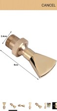 Brunnen Düsenkopf, 1/2" DN15&3/4" DN20 Lüfterform Messing Brunnendüse Sprin